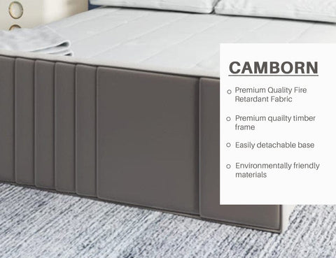 Hippo™ Camborn Ottoman Bed Luxury Upholstered With Matching Headboard