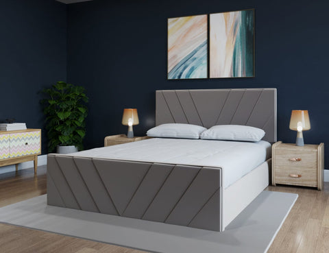 Hippo™ Chelmsford Ottoman Bed Luxury Upholstered With Matching Headboard - Yark Beds UK