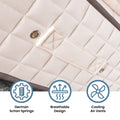 Yark Beds &  Mattresses by Duke Brothers Mattresses Luxury Premium Harrow 3,000 Pocket Spring with Memory Foam Hybrid Soft Pillow Top Mattress