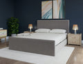 Portchester Ottoman Luxury Bed Upholstered & Matching Headboard - Yark Beds and Mattresses Birmingham, UK