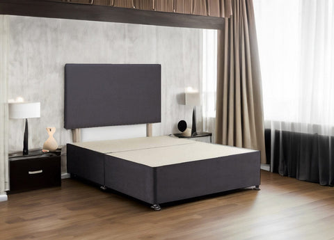 Sutton Upholstered Platform Top Divan Bed Base With Storage Draws Options