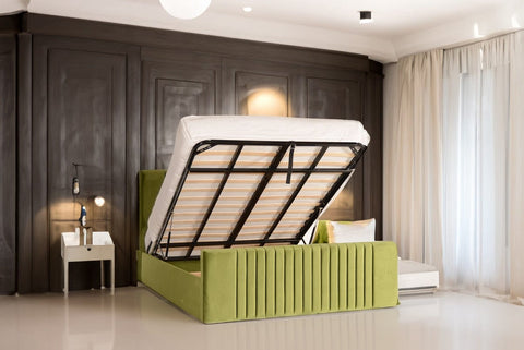 Hippo™ Barton Ottoman Bed Luxury Upholstered With Matching Headboard