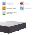 Upholstered Platform Top Divan Bed Base With Storage Draws