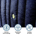 Bedz by Duke Brothers Mattresses Luxury Premium Westminster Open Coil with Memory Foam Hybrid Medium Soft Mattress